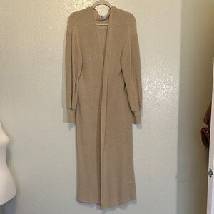 Free People FP Beach Floor Length Balloon Sleeve Cardigan GUC L
